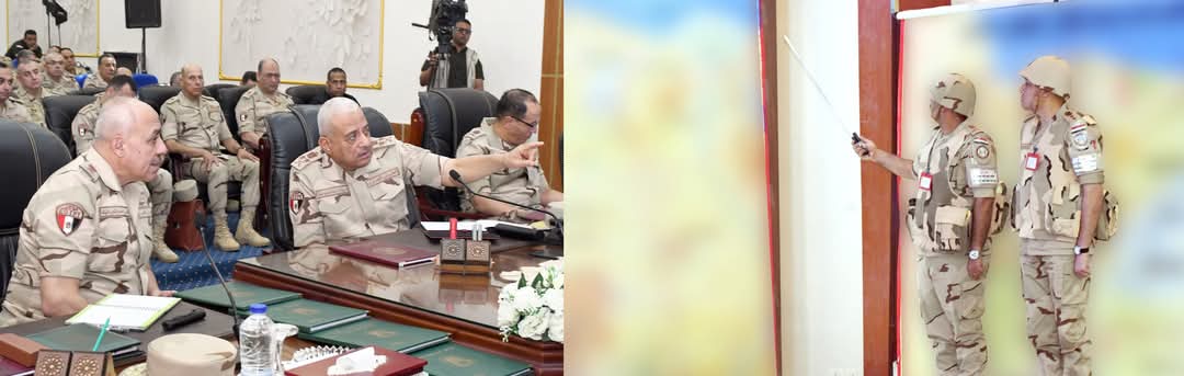 وزير الدفاع يشهد تنفيذ المرحلة الرئيسية لمشروع مراكز القيادة التعبوى للمنطقة الغربية العسكرية