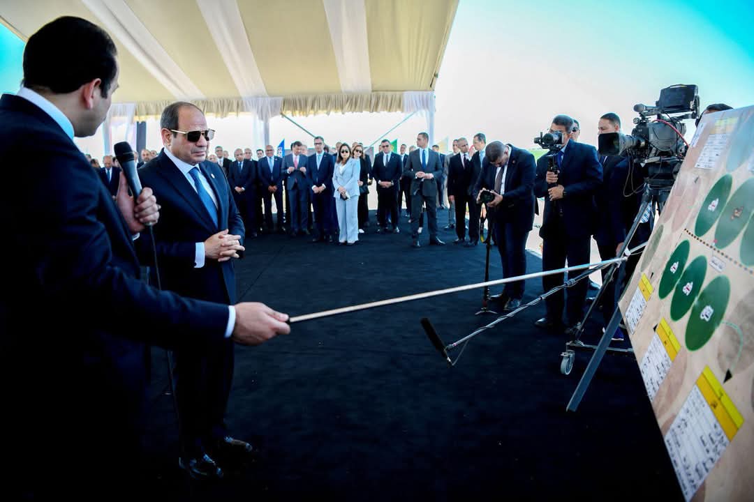 الرئيس يفتتح المرحلة الأولى من مدينة مستقبل مصر الصناعية بمحور الشيخ زايد