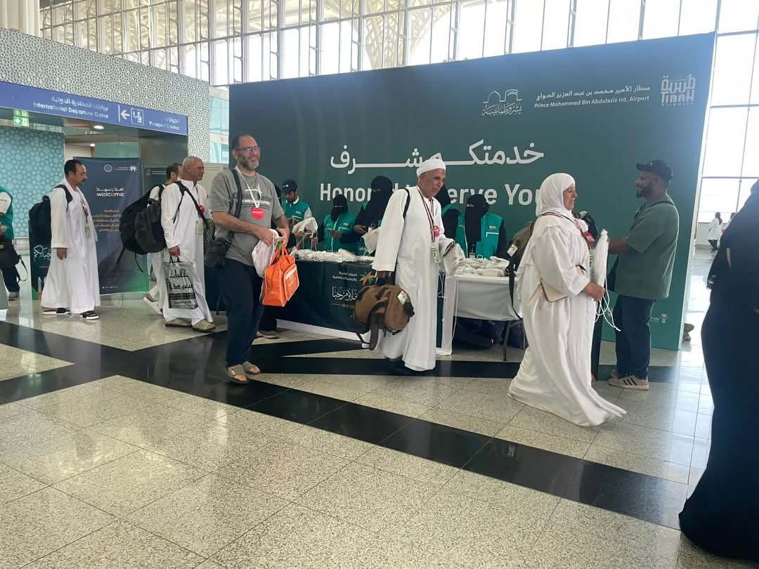 وصول 5850 حاجا من بعثة حج القرعة إلى المدينة المنورة