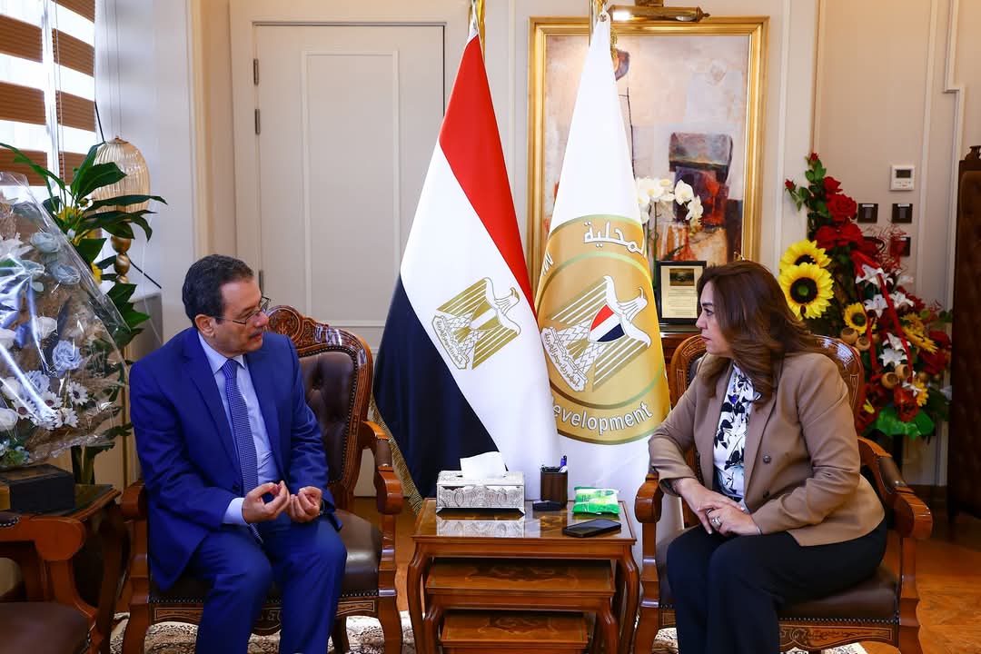 منال عوض تلتقى وزير التنمية الإدارية الأسبق