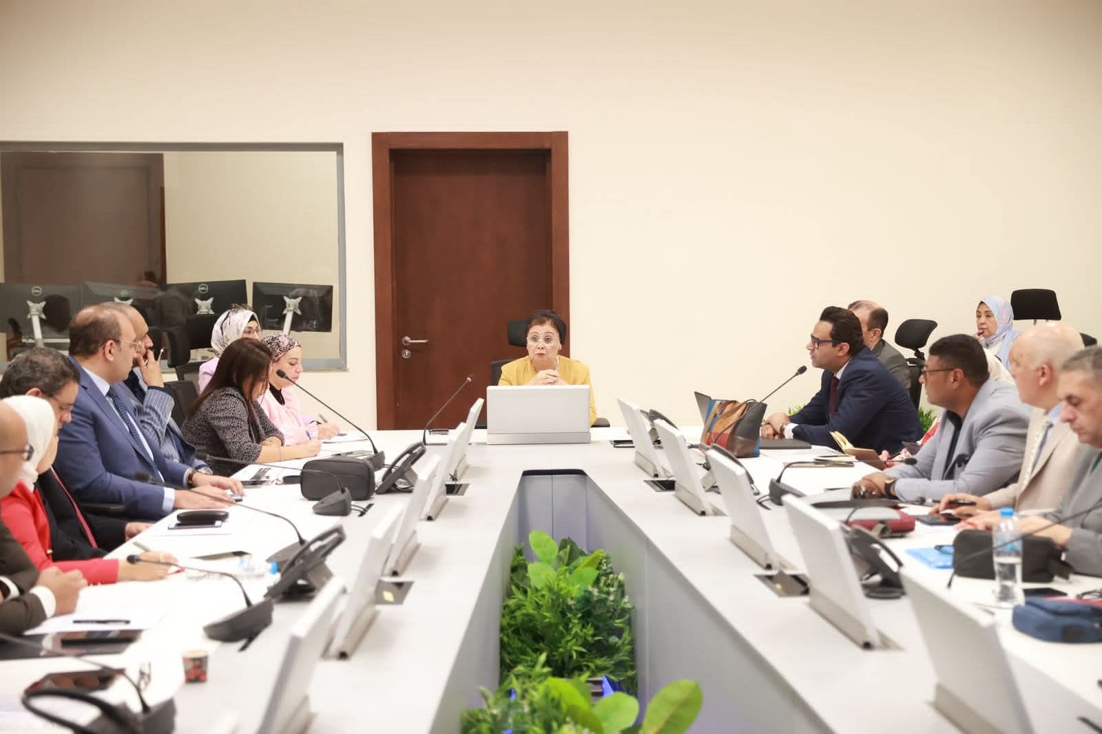 نائب وزير الصحة تناقش آليات ومحاور تنفيذ الخطة العاجلة للسكان والتنمية