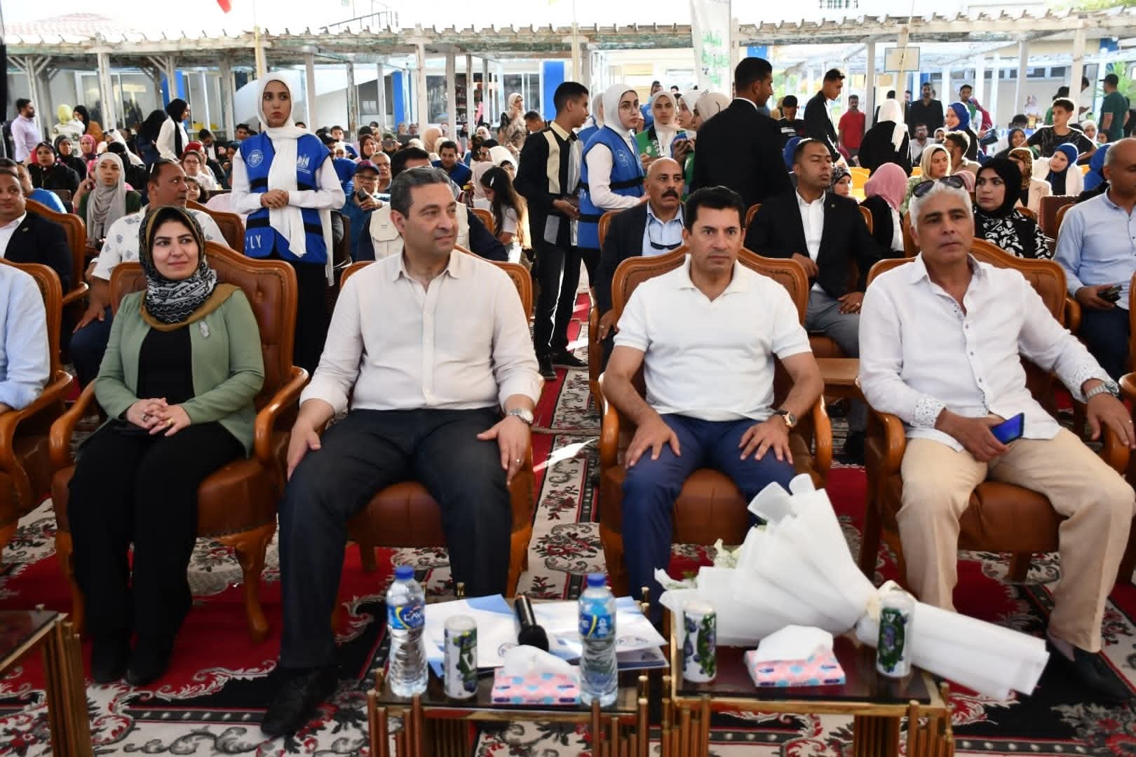 وزير الرياضة يشهد جلسة برلمانية لبرلمان الطلائع والشباب بدمياط
