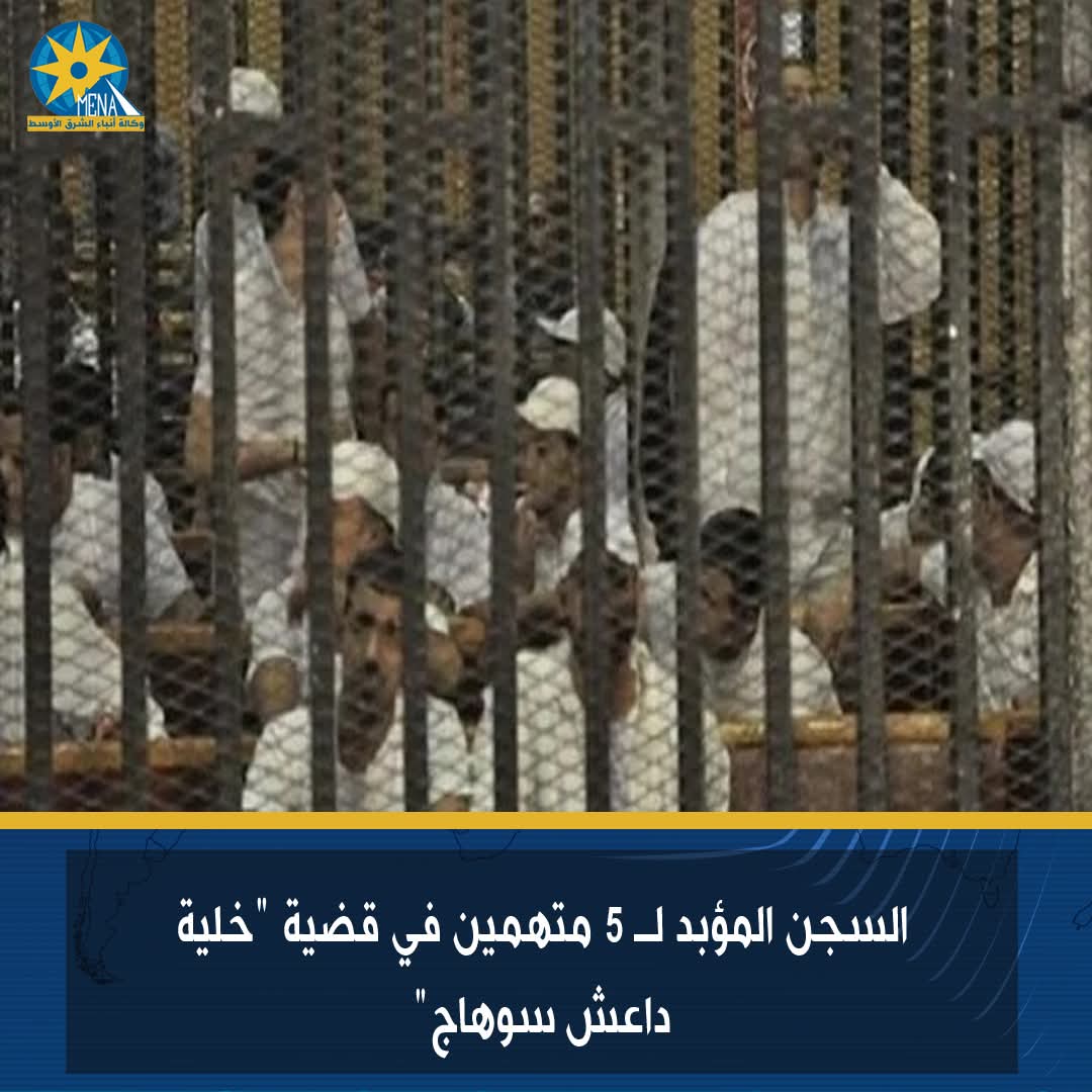 السجن المؤبد لـ 5 متهمين في قضية "خلية داعش سوهاج"