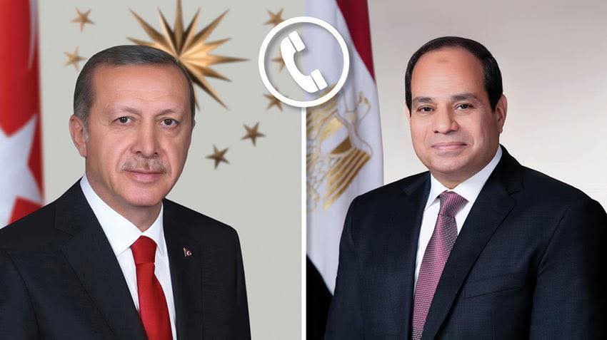 الرئيس يبحث مع أردوغان التصعيد الإسرائيلى بالمنطقة