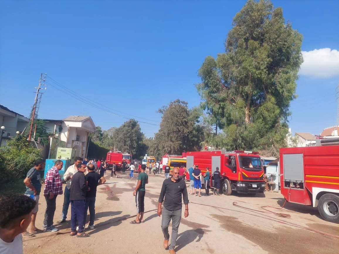 حريق بقاعة الهاف مون بالمنصورة..ولا خسائر فى الأرواح