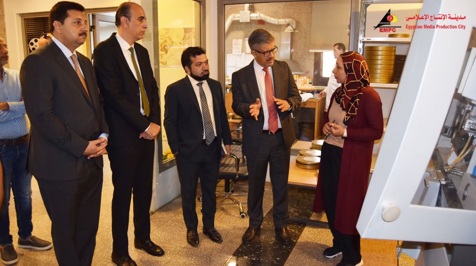 السفير الباكستانى يشيد بمدينة الإنتاج الإعلامى