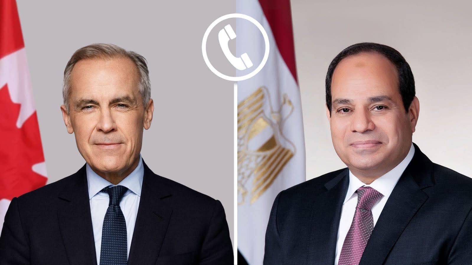 الرئيس يبحث مع رئيس وزراء كندا العلاقات الثنائية والأوضاع الإقليمية