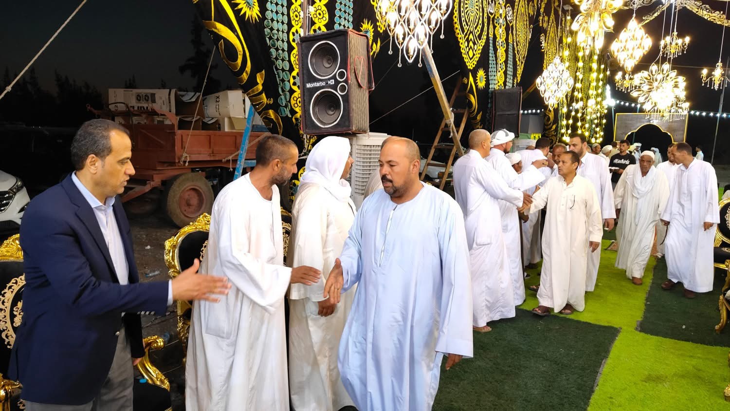 المحاسب ممدوح جاب الله .. يتلقى واجب العزاء في وفاة فقيدة آل «أبو خشيم»