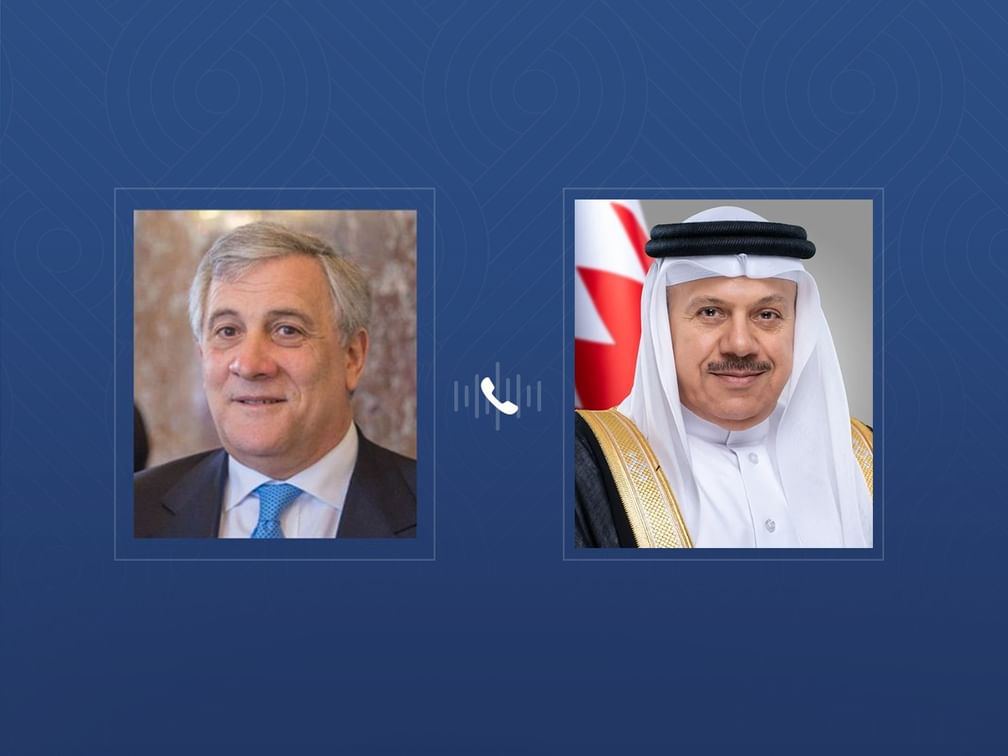 وزيرا خارجية البحرين وإيطاليا يبحثان جهود تهدئة التوتر في المنطقة