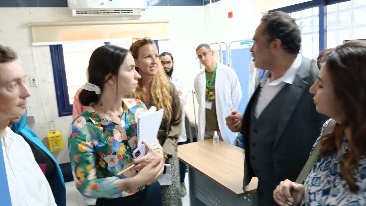 وفد فرنسى يزور الوحدات الصحية بكفر الشيخ