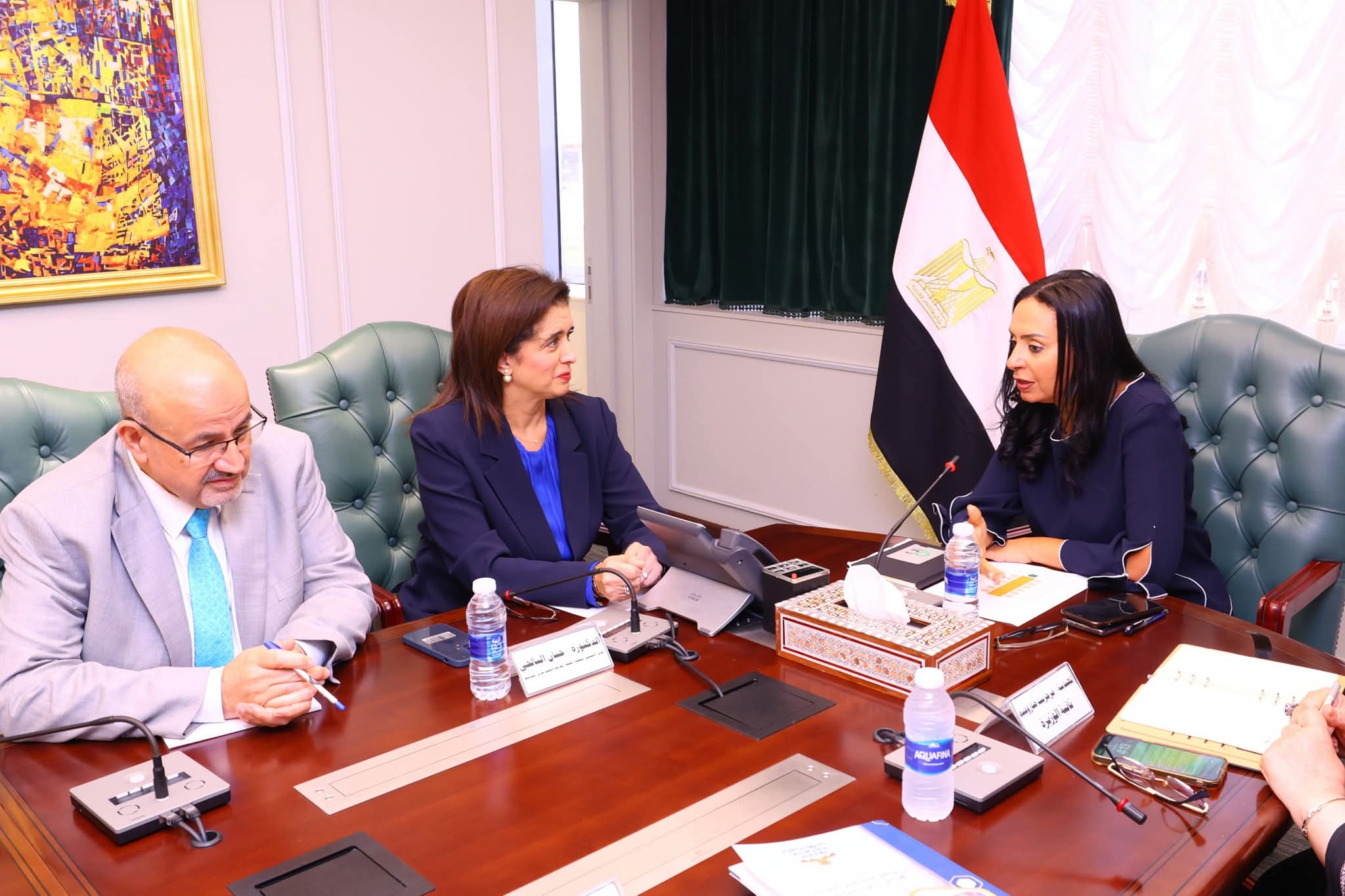 وزيرة التضامن تبحث مع المدير الإقليمي لمنظمة الصحة العالمية التعاون فى مكافحة الإدمان