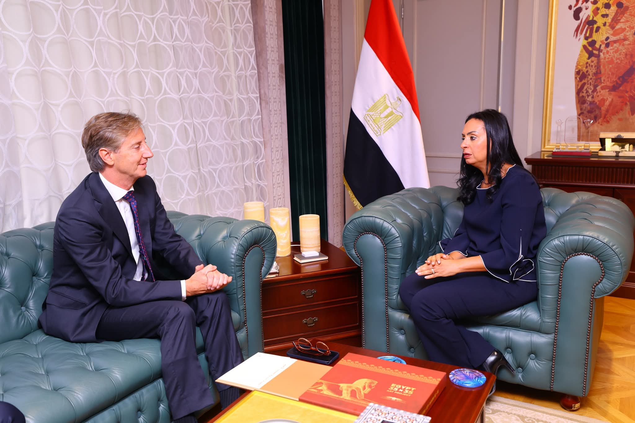 وزيرة التضامن : تعاون مع برنامج الأمم المتحدة الإنمائى بمصر