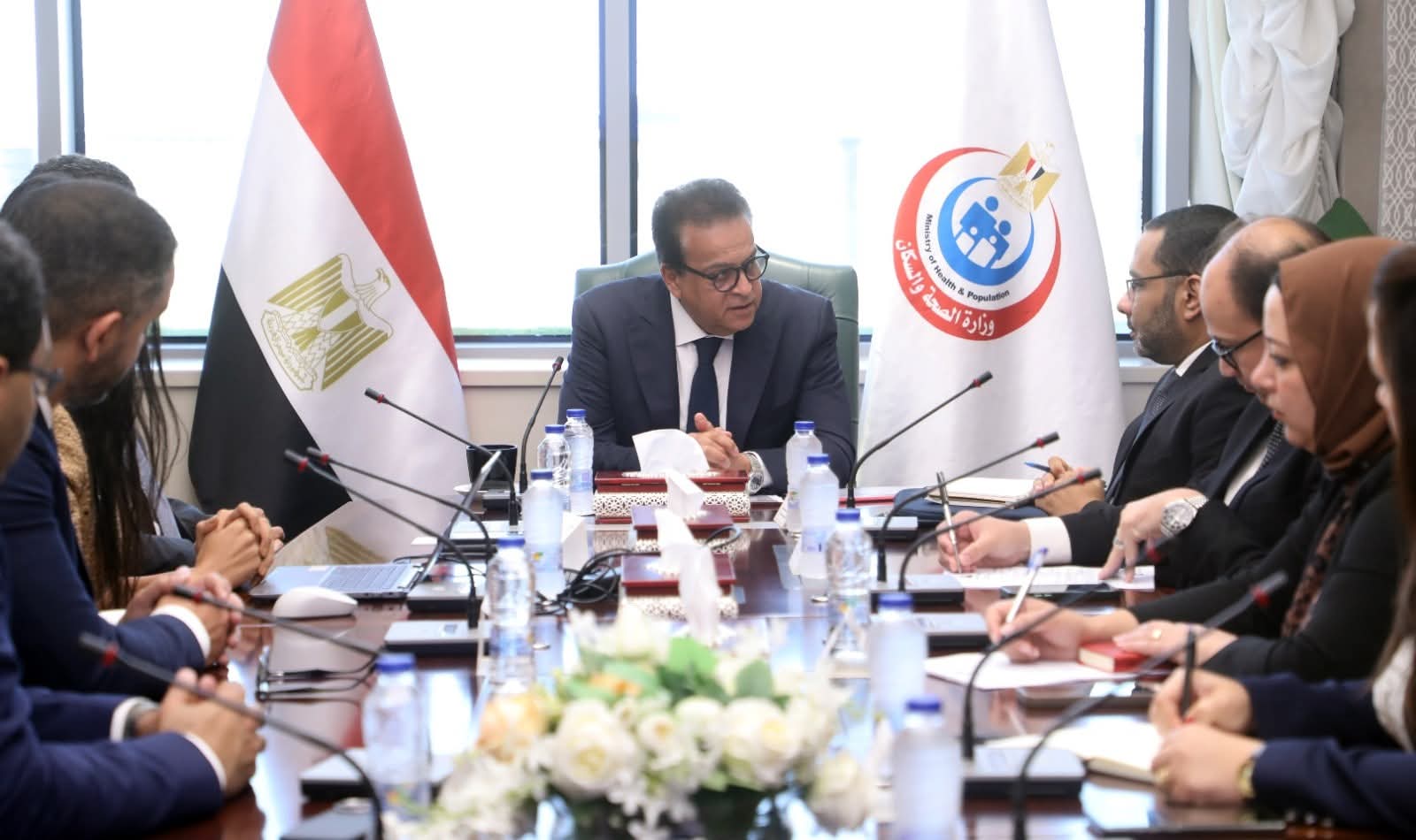 وزير الصحة يبحث مع «ساندوز» تعزيز التعاون فى توطين صناعة الأدوية