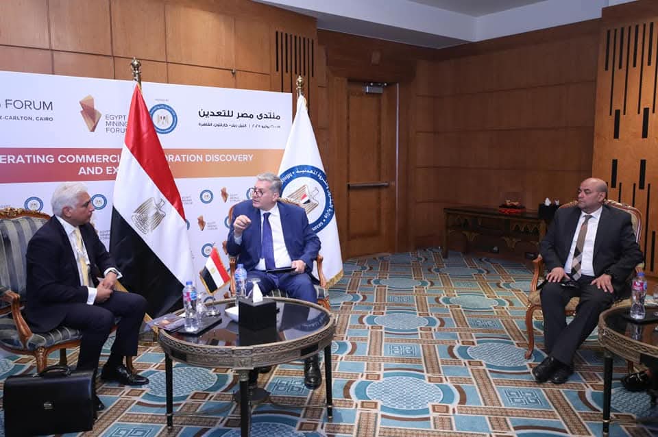 وزير البترول يلتقي رئيس قطاع المعادن والتعدين لمنطقة أوروبا والشرق الأوسط وأفريقيا