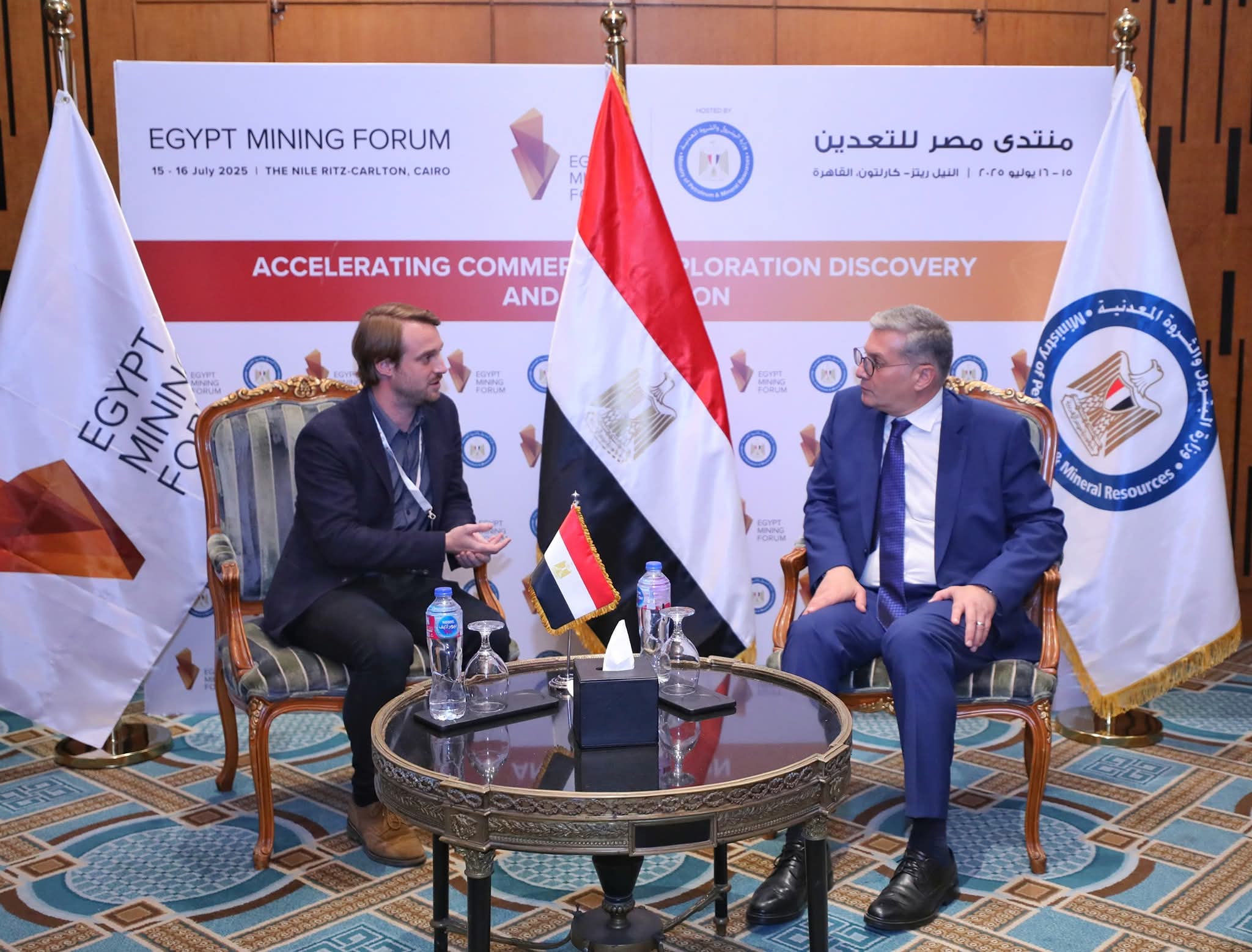 وزير البترول يلتقى مدير الاستكشاف بشركة باريك جولد العالمية 