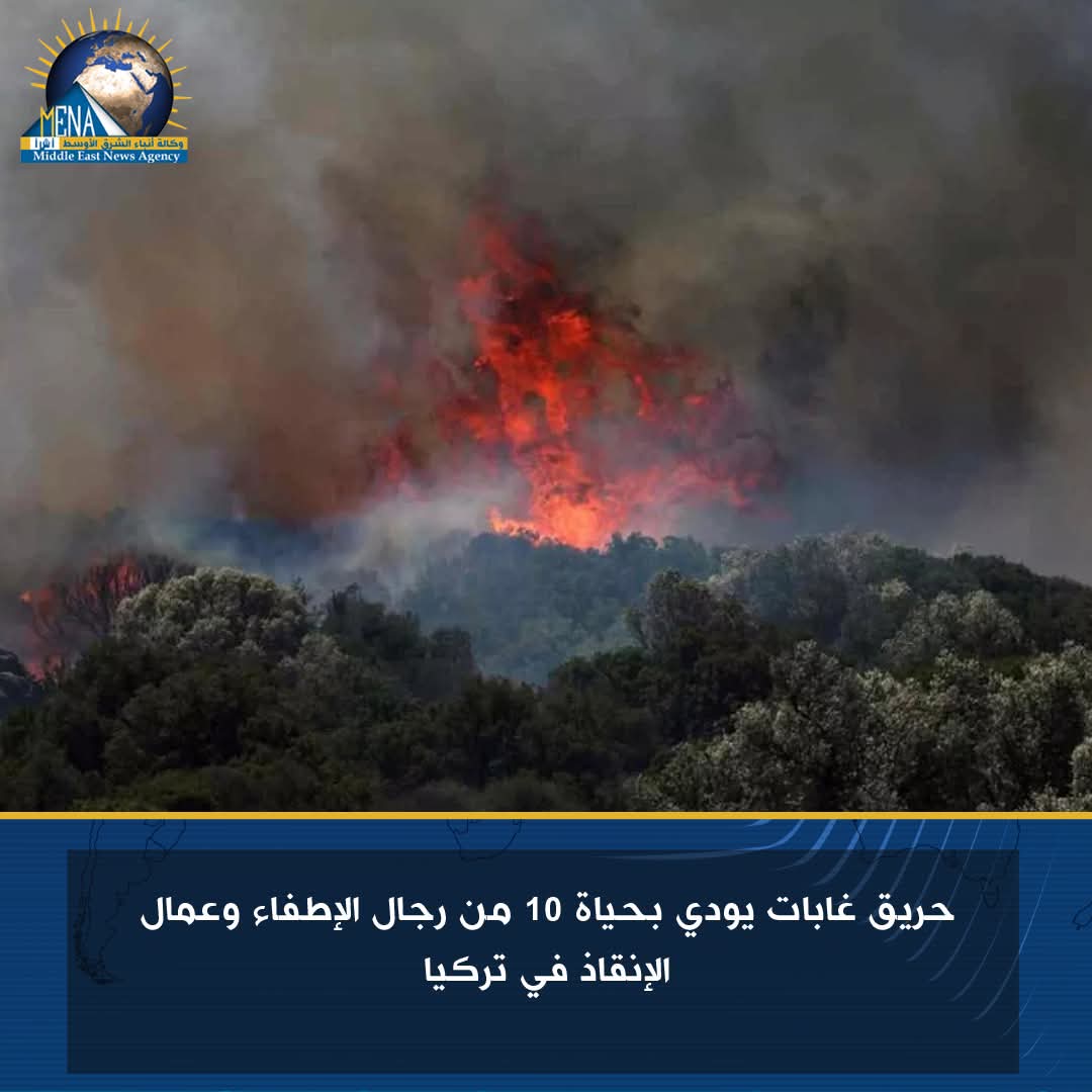 وفاة 10 من رجال الإطفاء وعمال الإنقاذ فى حرائق الغابات بتركيا