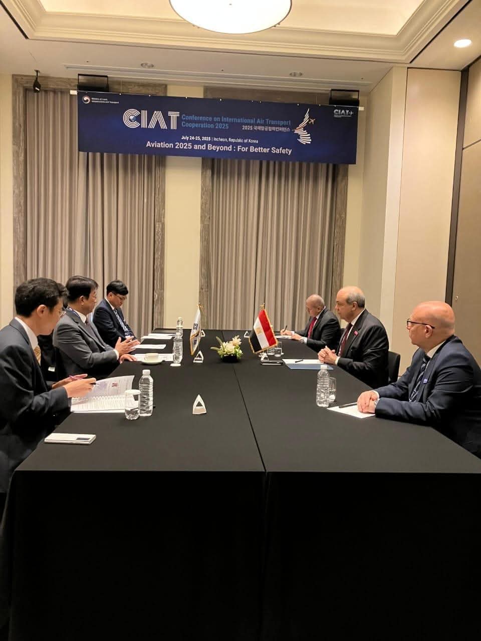 وزير الطيران يشارك فى فعاليات مؤتمر "CIAT 2025 " بكوريا الجنوبية