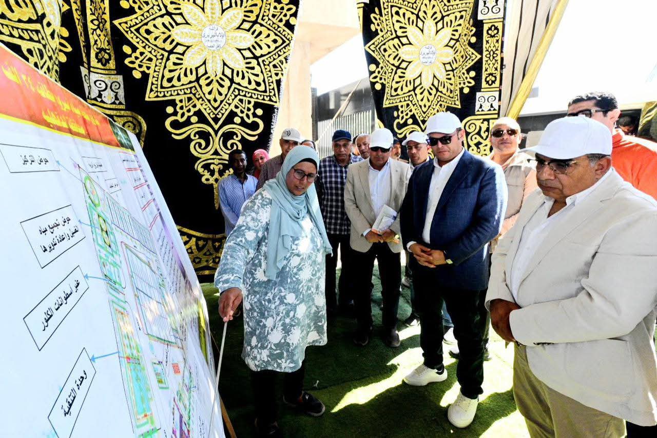 وزير الإسكان ومحافظ الدقهلية يتفقدان محطة مياه شرب نبروه بطاقة ٣٤ الف م٣/يوم