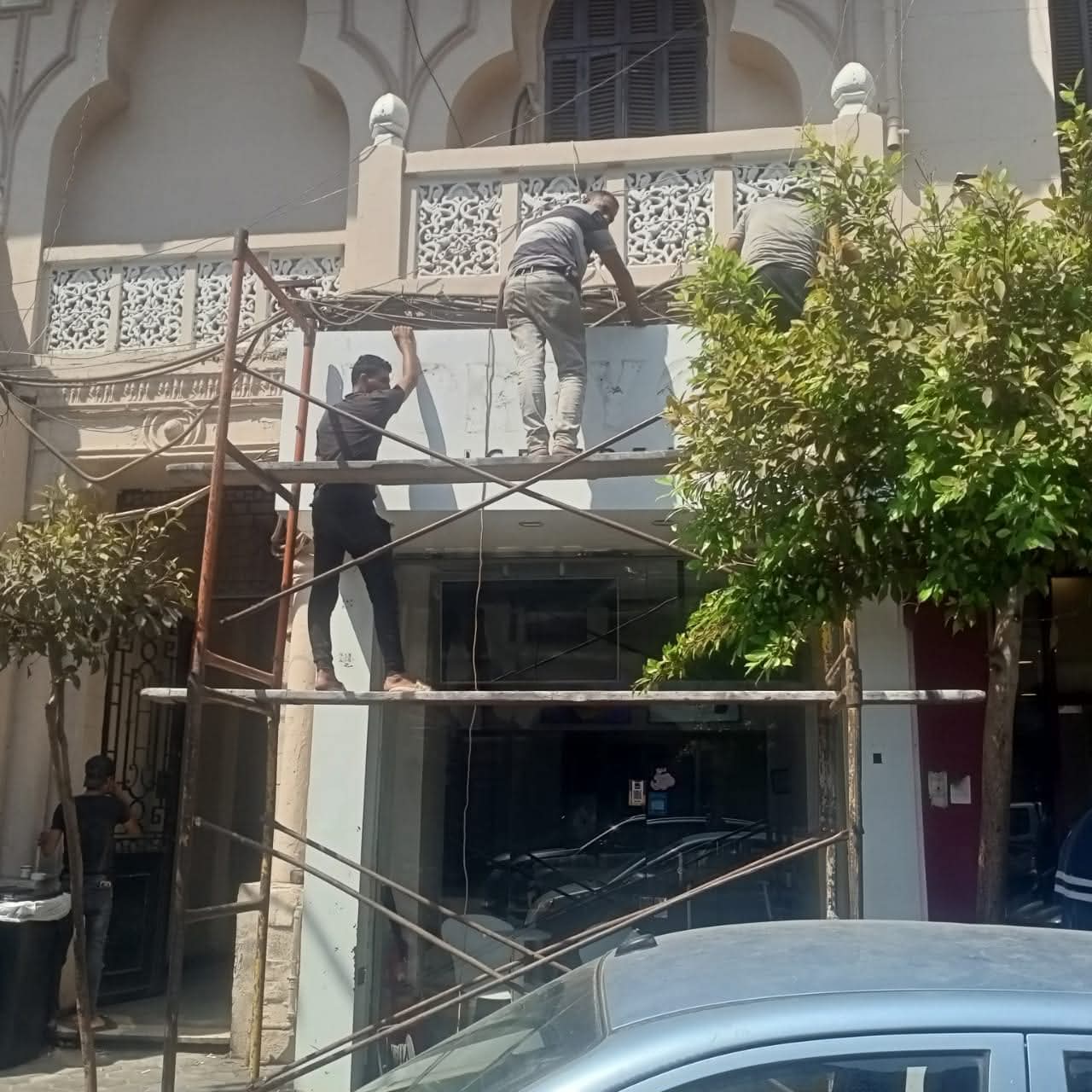 بدء تنفيذ مشروع تطوير شارع إبراهيم بمنطقة الكوربة بمصر الجديدة