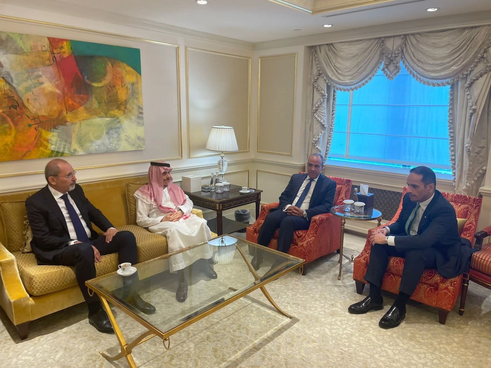 وزير الخارجية يلتقى فى نيويورك نظرائه بقطر والأردن والسعودية