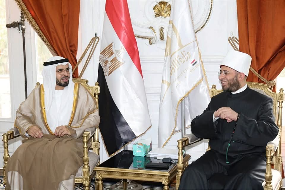 وزير الأوقاف يلتقى رئيس الهيئة العامة للشئون الإسلامية الإماراتى