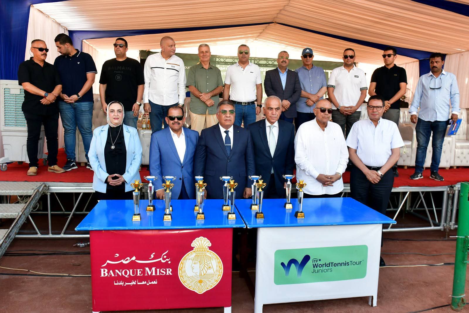 محافظ الدقهلية يشهد ختام البطولة الدولية للناشئين والناشئات للتنس بنادى جزيرة الورد بالمنصورة