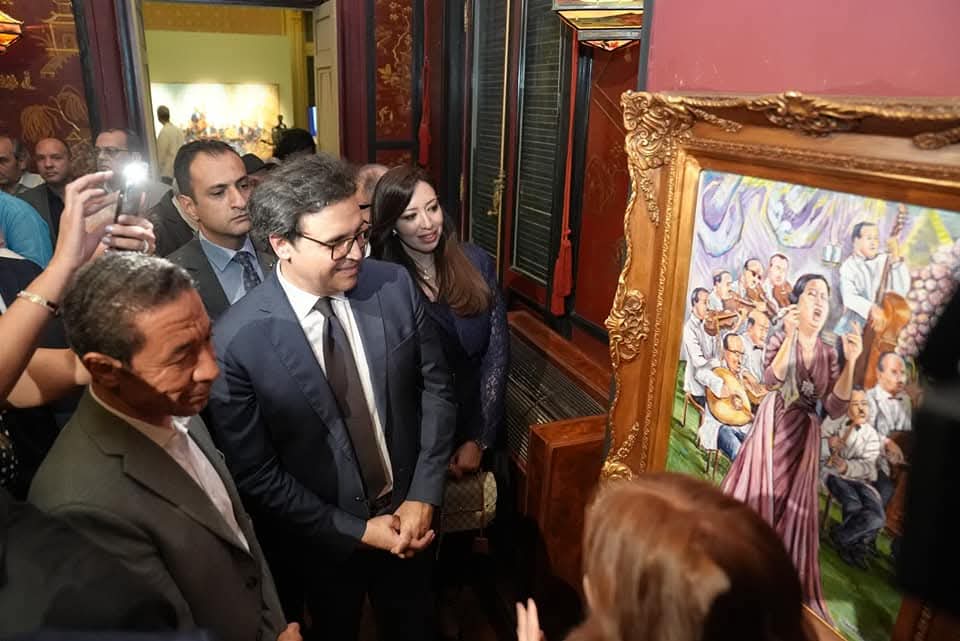 وزير الثقافة يفتتح معرض "صوت مصر"احتفاءً بعام أم كلثوم