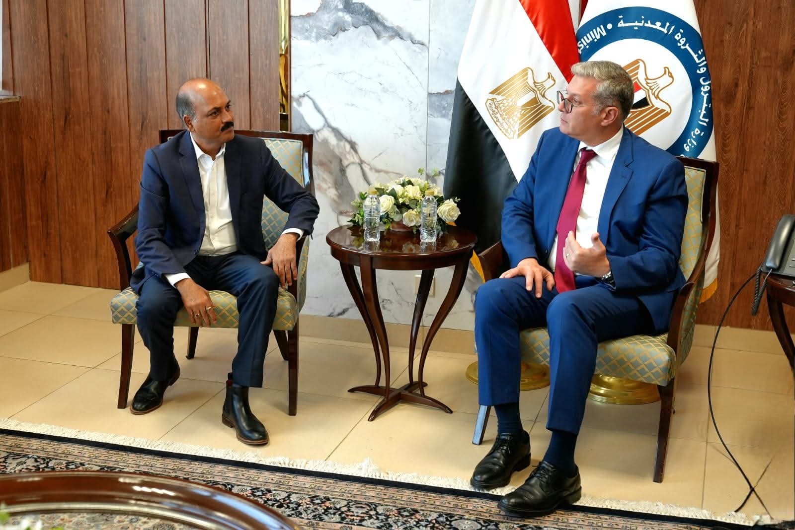 وزير البترول يلتقي نائب رئيس شركة إنترناشوينال ريسورسز هولدنج IRH للاستكشاف  