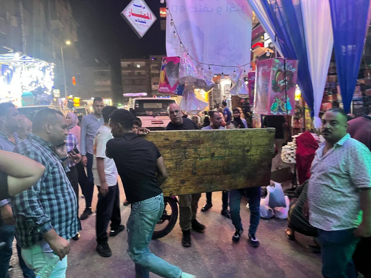 تحرير شوارع فيصل والمنشية والطوابق و المريوطية من الاشغالات والتعديات المسائية