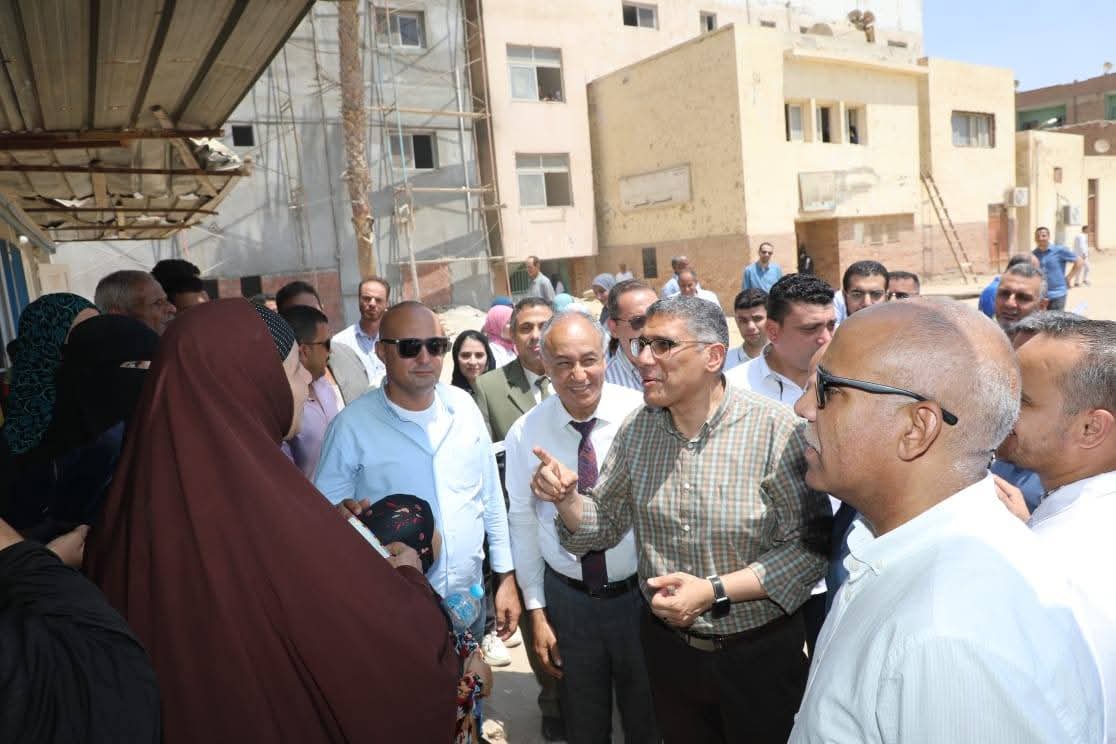 محافظ الجيزة يتفقد مستشفى أطفيح المركزي