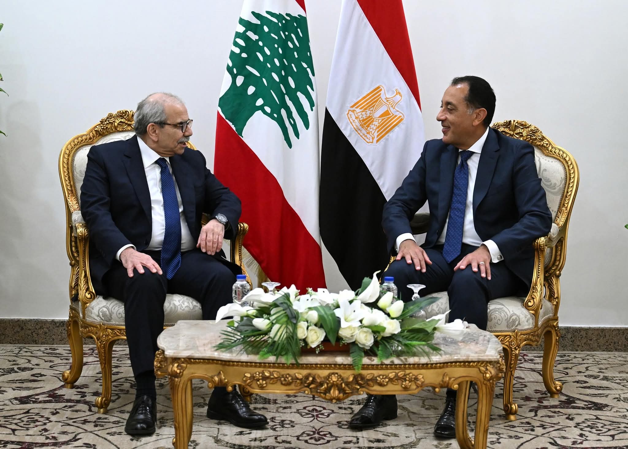 مدبولى يلتقى نظيره اللبنانى : مصر قيادة وحكومة وشعبا حريصة على وحدة وسلامة الأراضي اللبنانية
