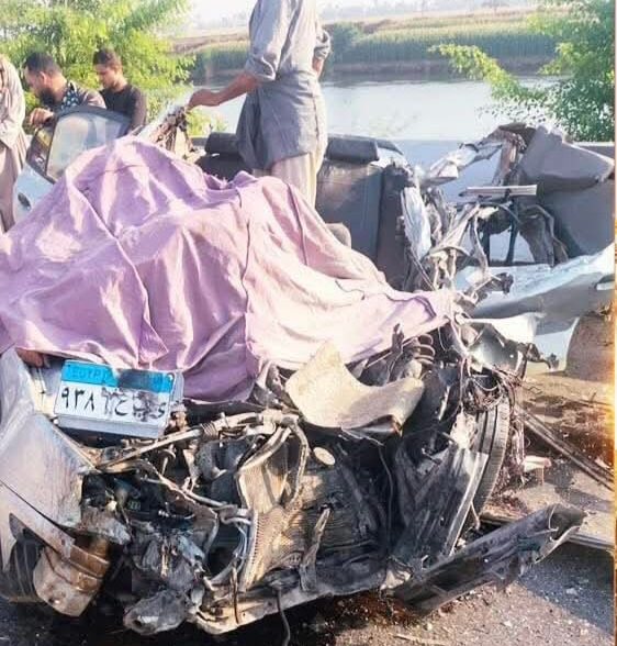 وفاة 4 أشخاص فى حادث تصادم ملاكى ونقل بأسيوط
