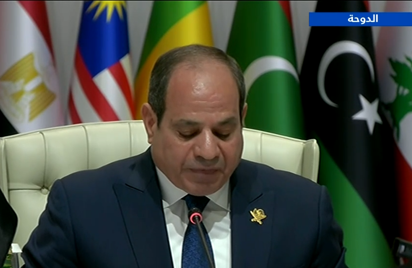 الرئيس أمام القمة العربية: سلوك إسرائيل منفلت ويزعزع الاستقرار الإقليمي ويدفع المنطقة نحو دوامة التصعيد