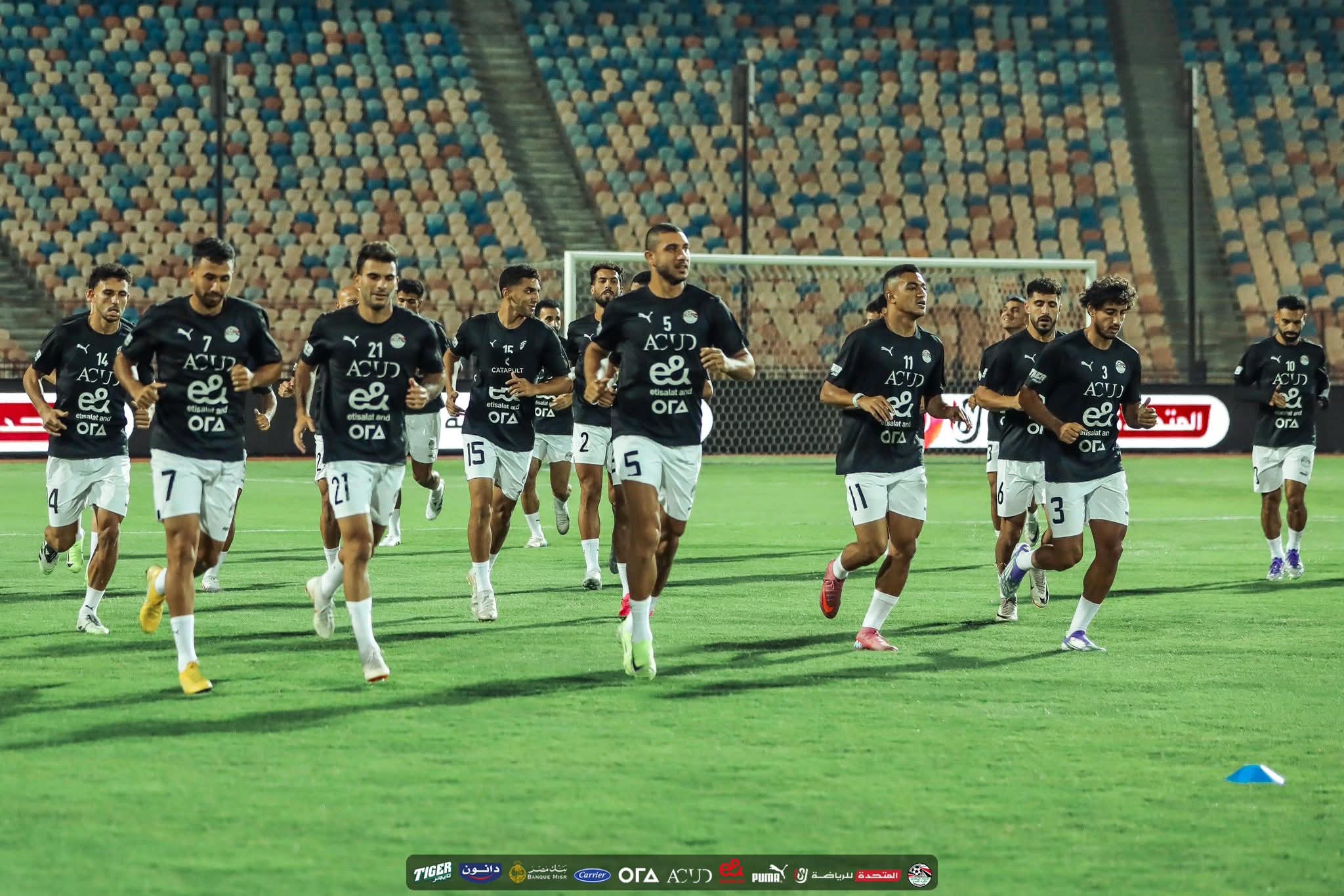 منتخب مصر يواصل تدريباته استعدادا لمواجهة اثيوبيا في تصفيات كاس العالم