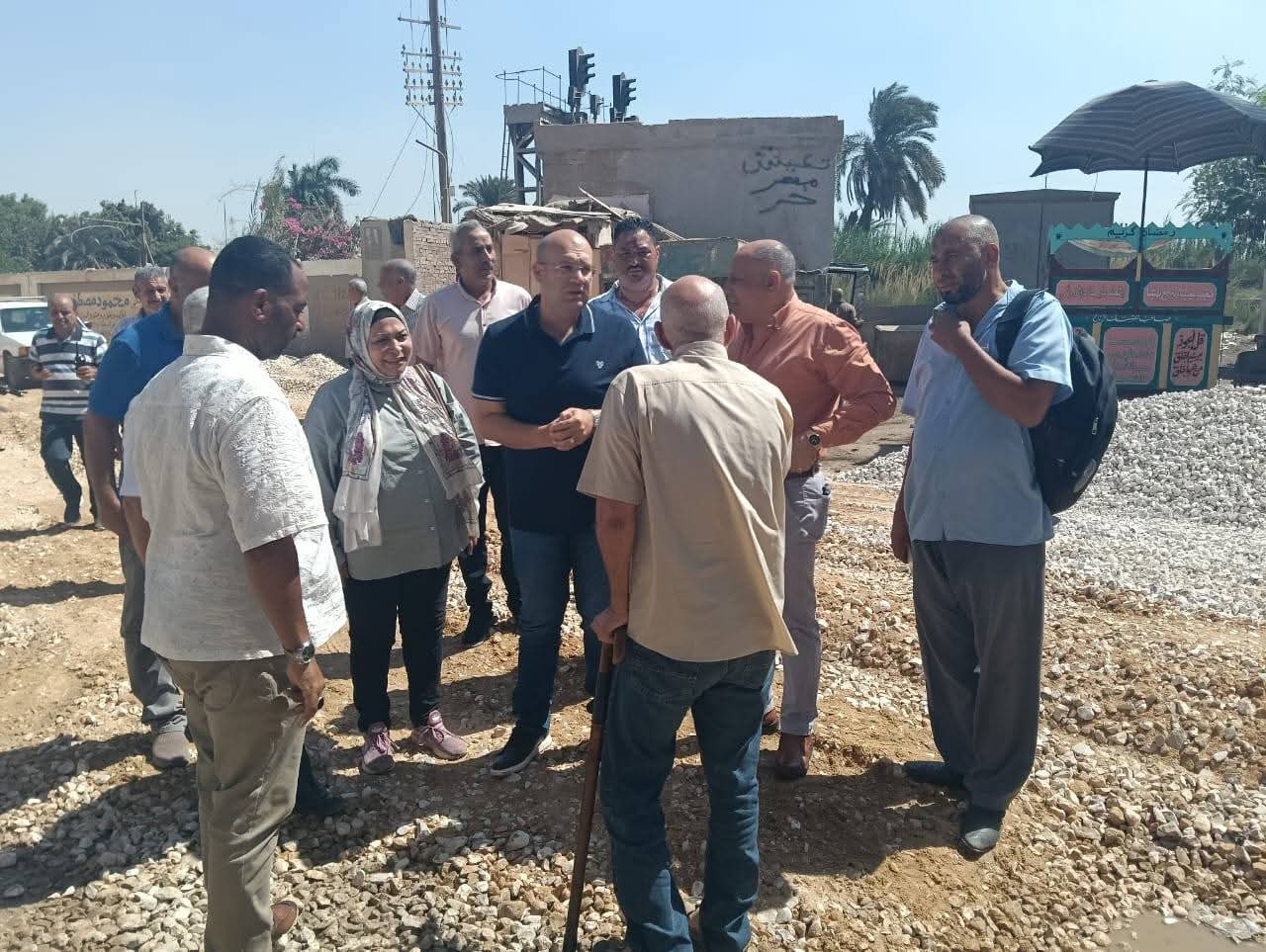 نائب محافظ الجيزة يتفقد العزبة الغربية بالحوامدية