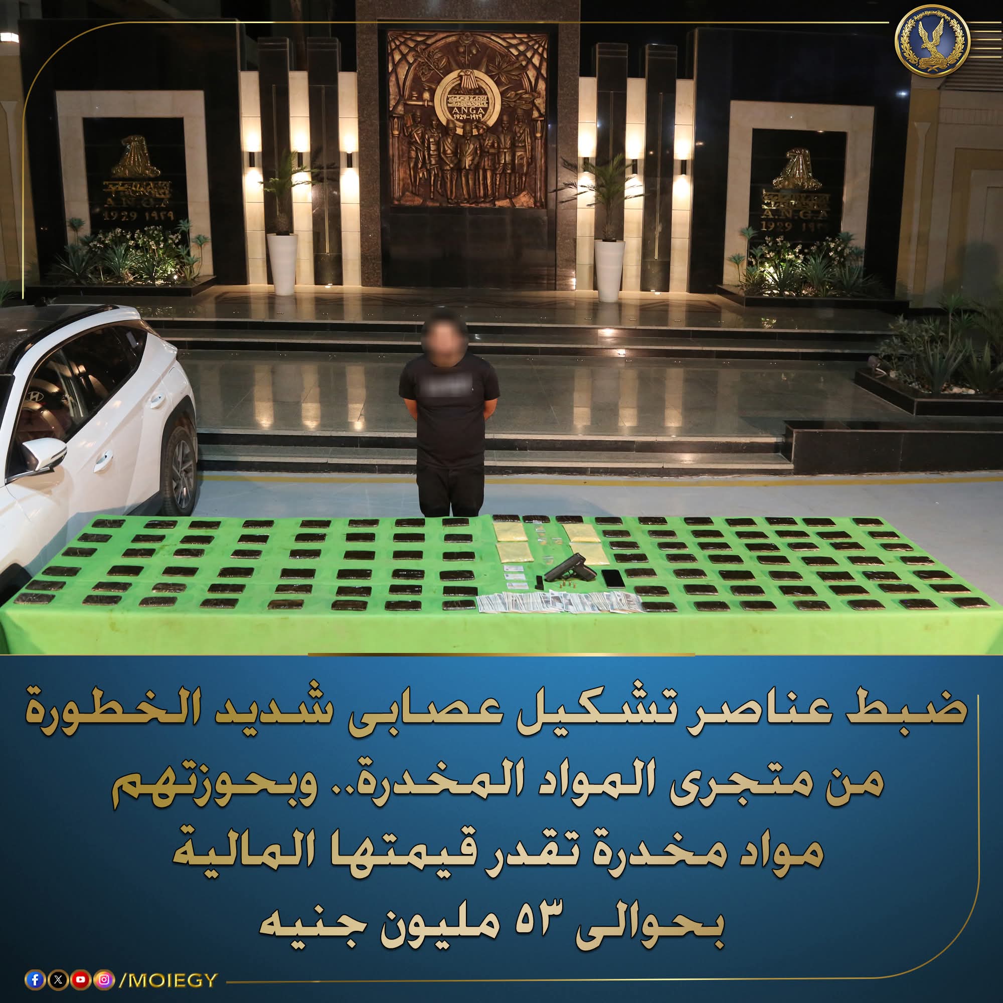 ضبط عصابة الثمانية ب3 محافظات..تخصصوا فى تجارة المخدرات