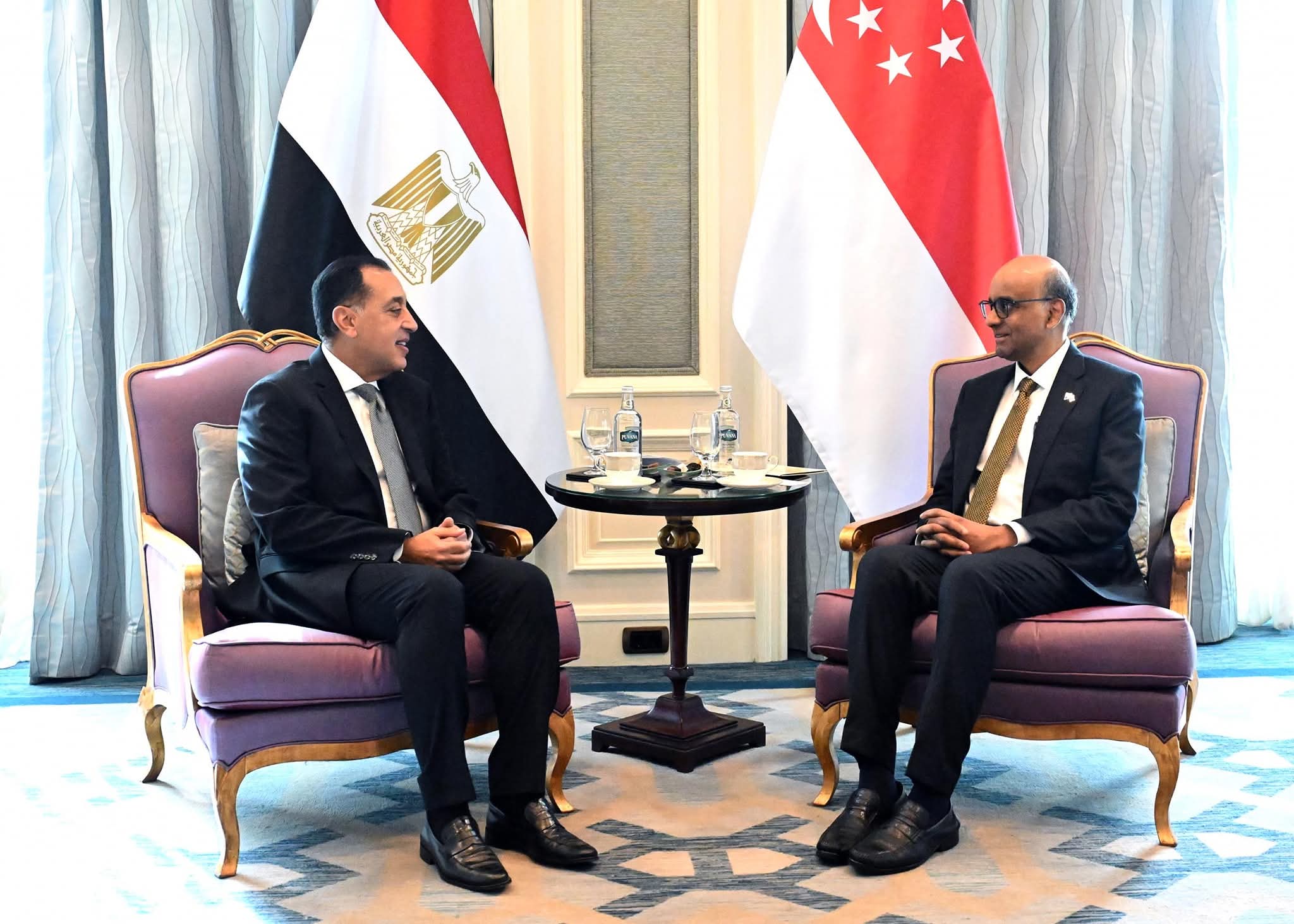 رئيس سنغافورة..لمدبولى : هذا هو الوقت المناسب لدعم التعاون الاقتصادي بين البلدين