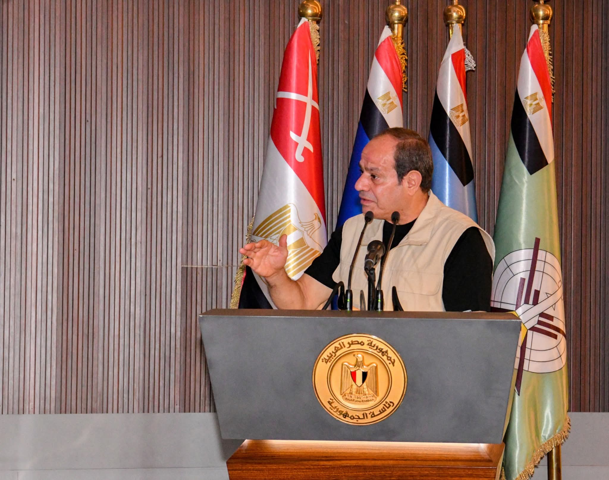 الرئيس السيسي : نريد أن تكون مصر بخير وسلام