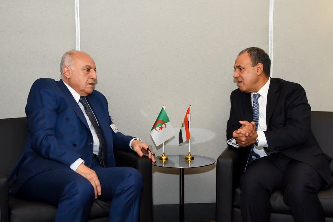 وزير الخارجية يبحث مع نظيره الجزائرى..تعزيز التعاون الثنائى