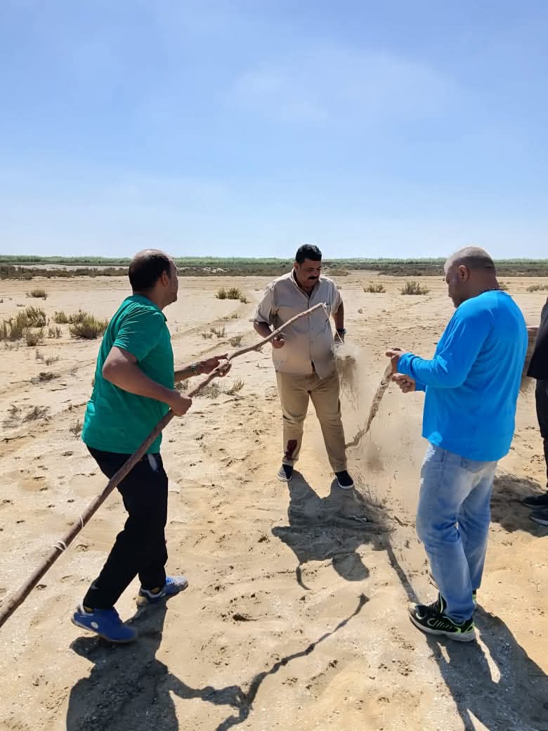 "البيئة": إزالة 6 آلاف متر من شباك الصيد المخالفة بمحمية أشتوم الجميل في بورسعيد