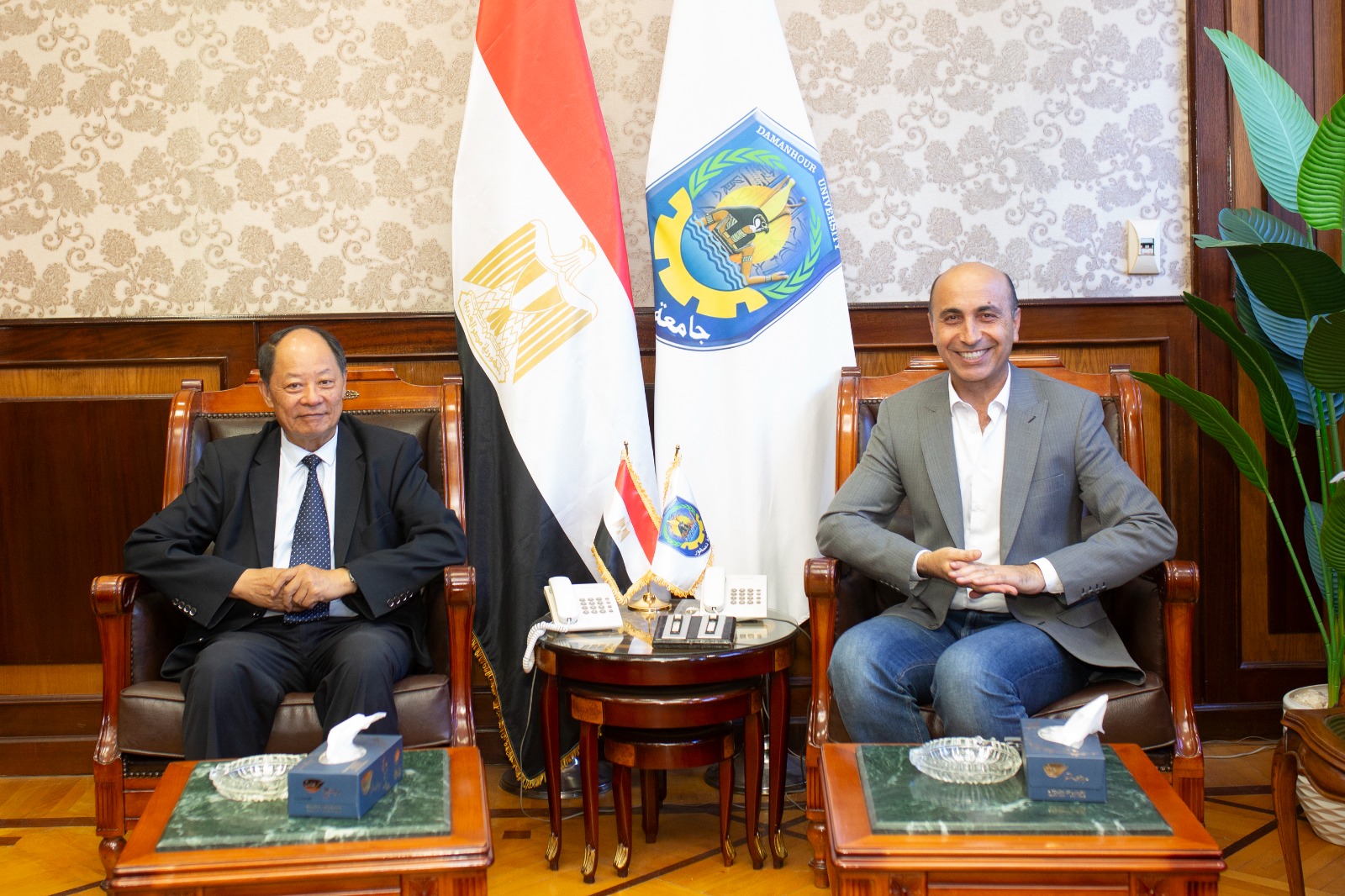 "شراكة مصرية صينية جديدة .. جامعة دمنهور تبحث التعاون مع شاندونج في الميكنة الزراعية الذكية