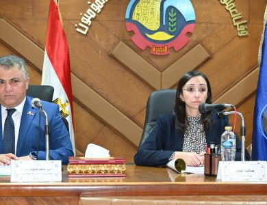 الدكتورة جاكلين عازر محافظ البحيرة