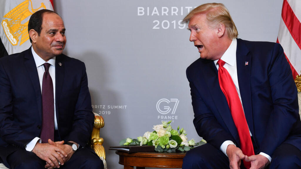 الرئيس السيسي: نطالب الرئيس الأمريكي ترامب بدور كبير فى إعادة إعمار قطاع غزة