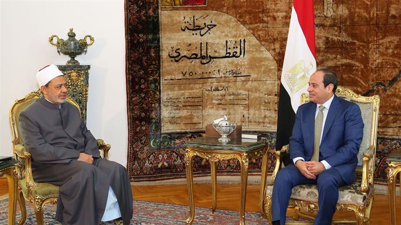 شيخ الأزهر: نقدِّر جهود الرئيس السيسي بوقف الحرب في غزة