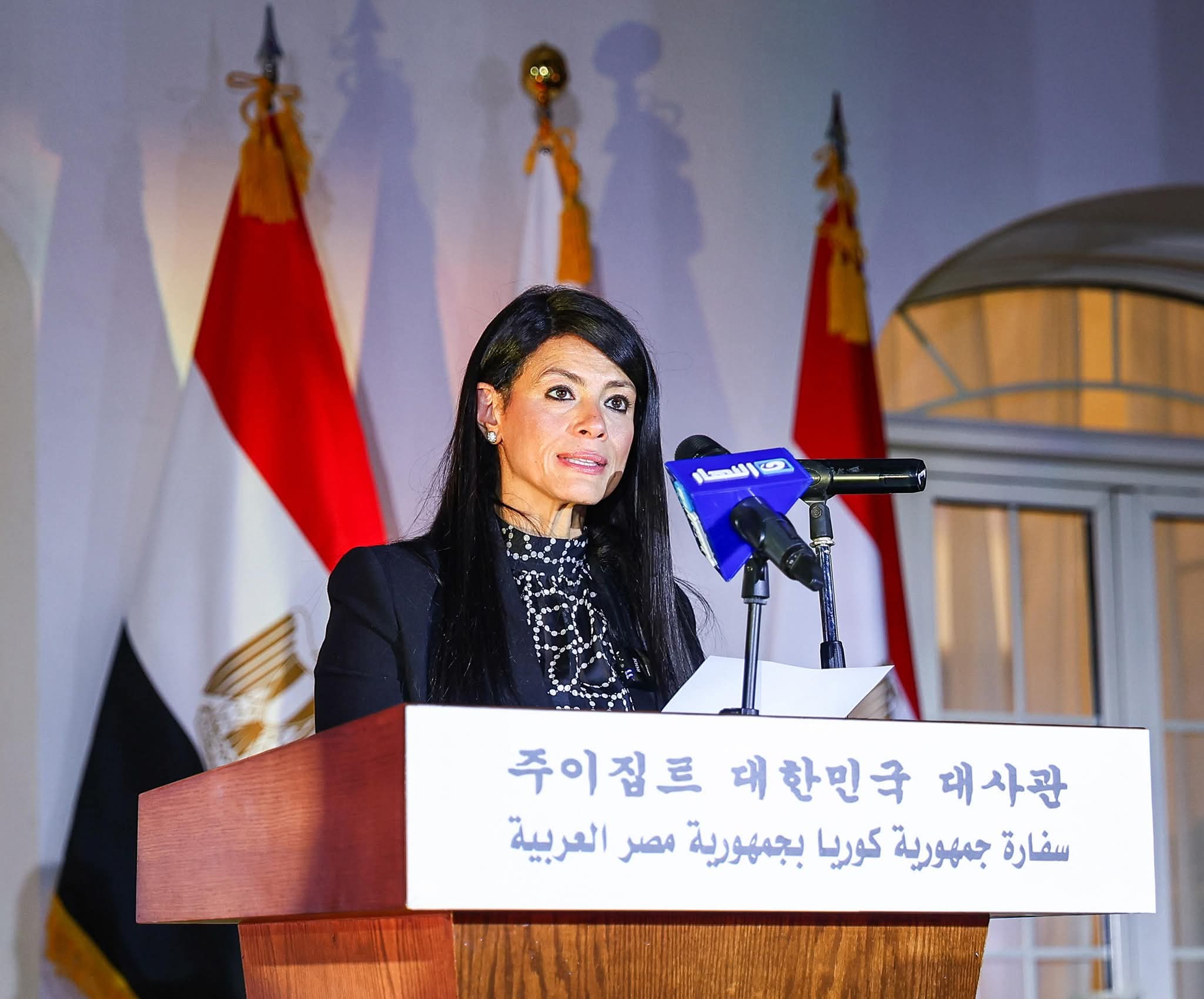 وزيرة التخطيط تُشارك في إحتفال السفارة الكورية باليوم الوطني