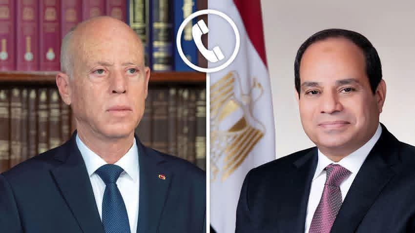 الرئيس التونسى يهنىء الرئيس السيسى والشعب المصرى بذكرى إنتصارات أكتوبر