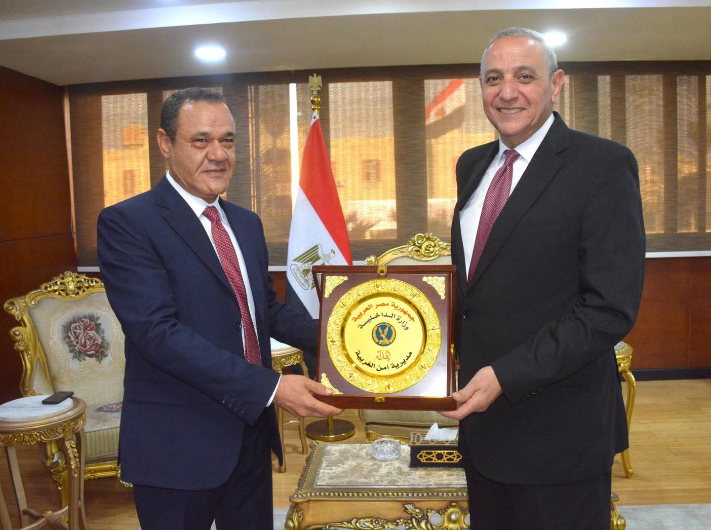 مدير أمن الغربية يهنئ المحافظ بالعيد القومي الـ227