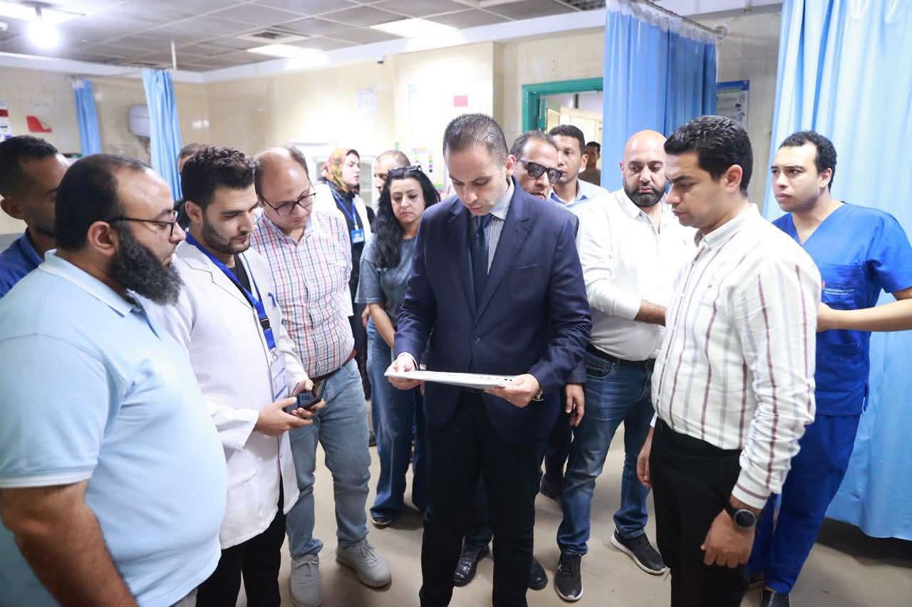 نائب وزير الصحة  يفاجىء مستشفيي إيتاي البارود وكفر الدوار بالبحيرة ويوجه بإجراءات عاجلة