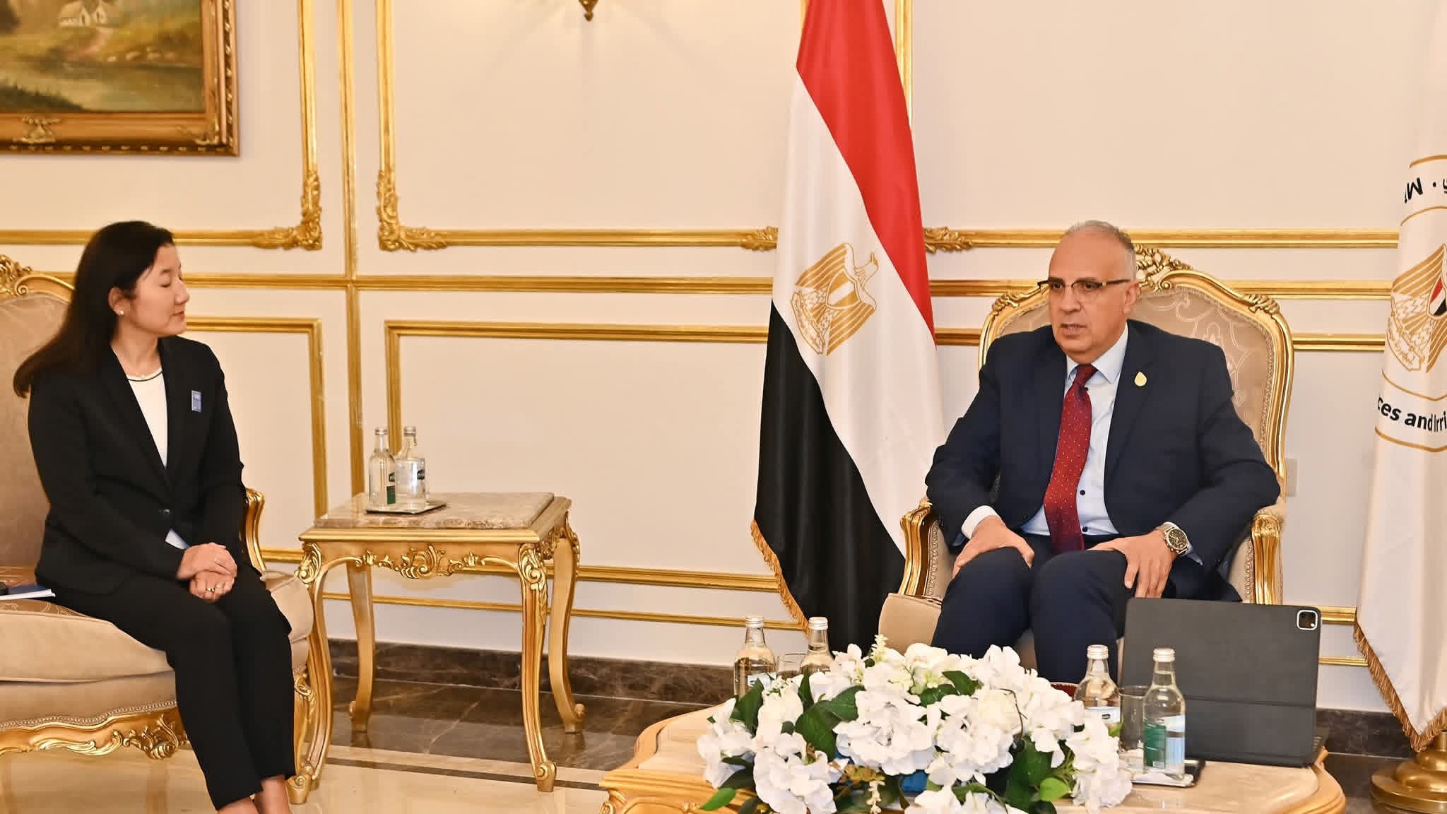 سويلم يلتقي الممثل المقيم لبرنامج الأمم المتحدة الإنمائى بمصر