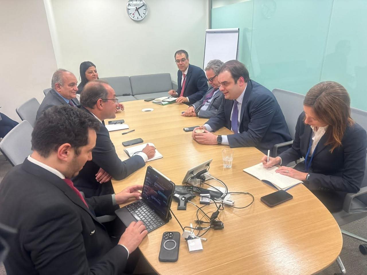 وزير المالية..يلتقى نظيره اليوناني بواشنطن